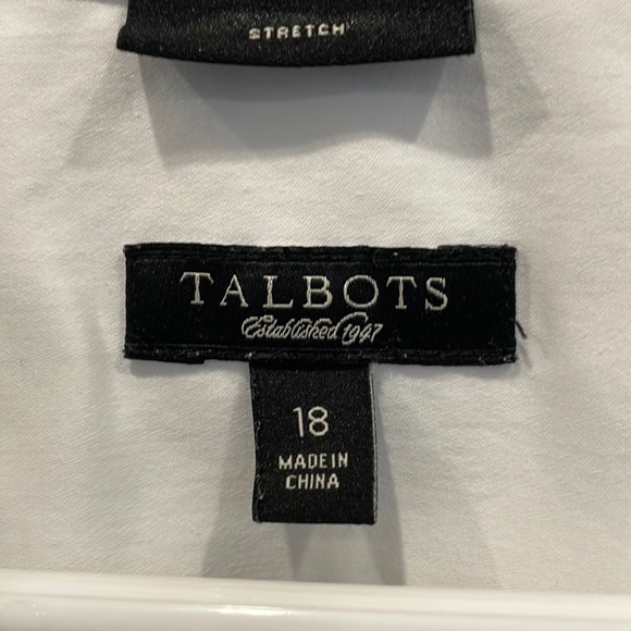 Talbots Basic White Button Down Shirt - Picture 2 of 3